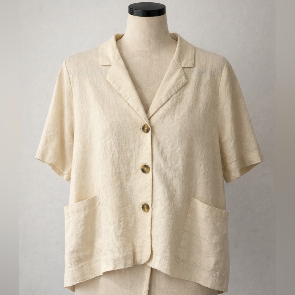 Double Zero Beige Short Sleeve Shirt